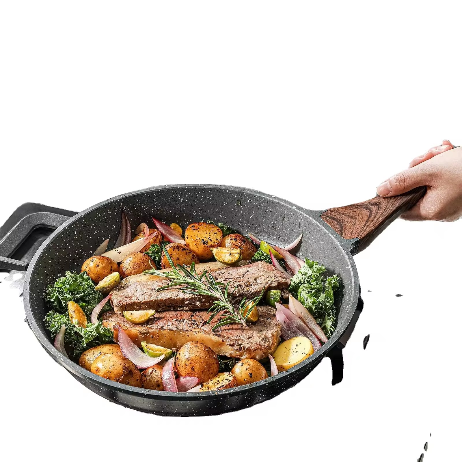 Aluminum Cookware factory non stick cookware sets na may Customized Logo