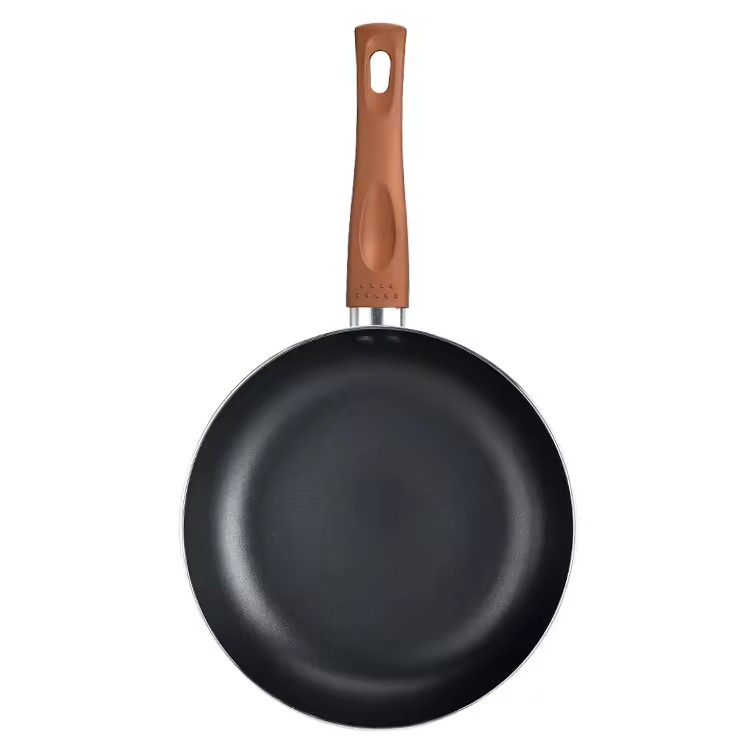 Home Cooking Cookware Custom Nonstick Fry Pan na walang Salamin na Takip