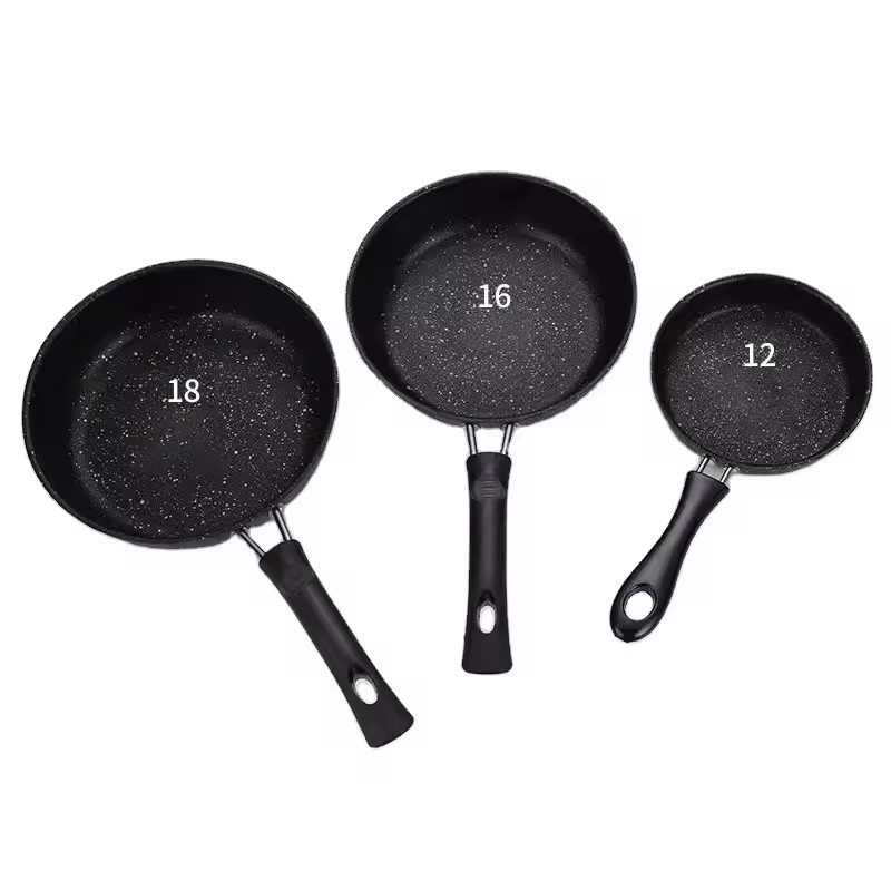 Eco customized logo dishwasher safe nonstick aluminum cookware frying pan set