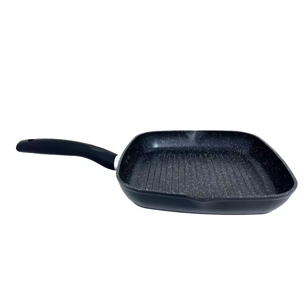 Nonstick Steak Frying Pan Para sa Almusal Nonstick Square Induction Bottom Fry Pan Para sa Beef Chicken At Wings