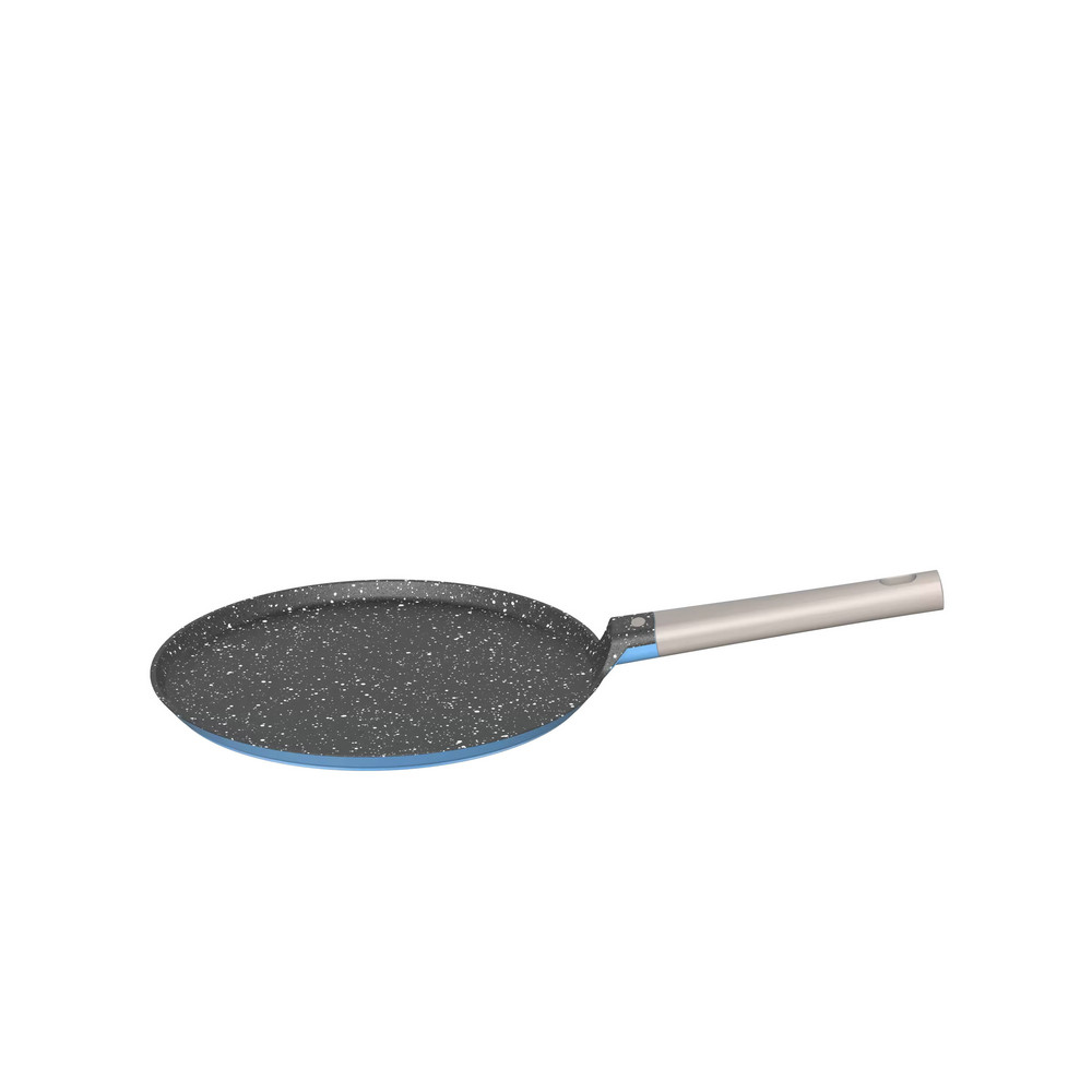 Leerpan Nature Serie 28cm Nonstick Marble Coating Cast Aluminum Pizza Pan Crepe Pan Pancake Pan na may Stay-Cool Bakelite Handle