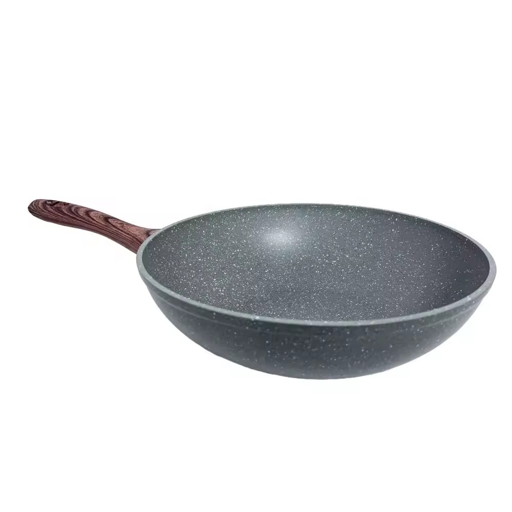 LEER Top Sale Kitchenware Non-stick Wok Pan Pangkalahatang Gamit Para sa Gas At Induction Cooker