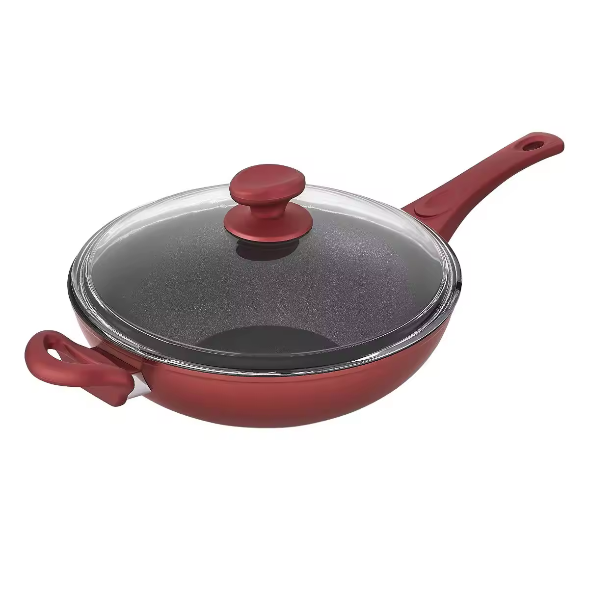 Eco friendly na custom na logo na huwad na aluminum non-stick wok stir fry pan