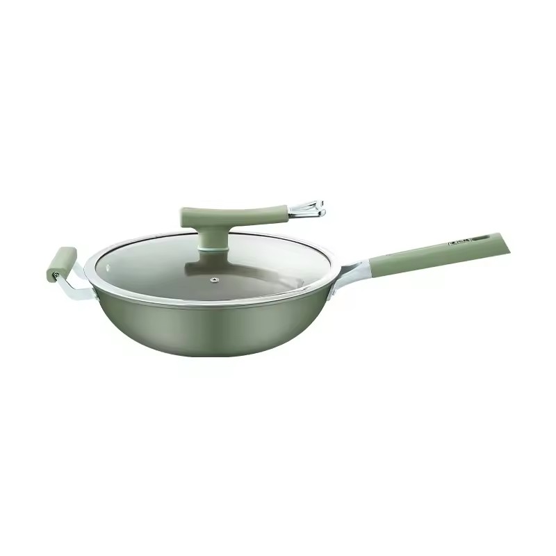 Non-stick pans household woks frying pans titanium pans woks gas stoves