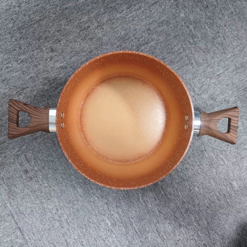 Customized na logo 24/26/28cm anti adhesive ceramic food warmer non-stick home hot pot casseroles