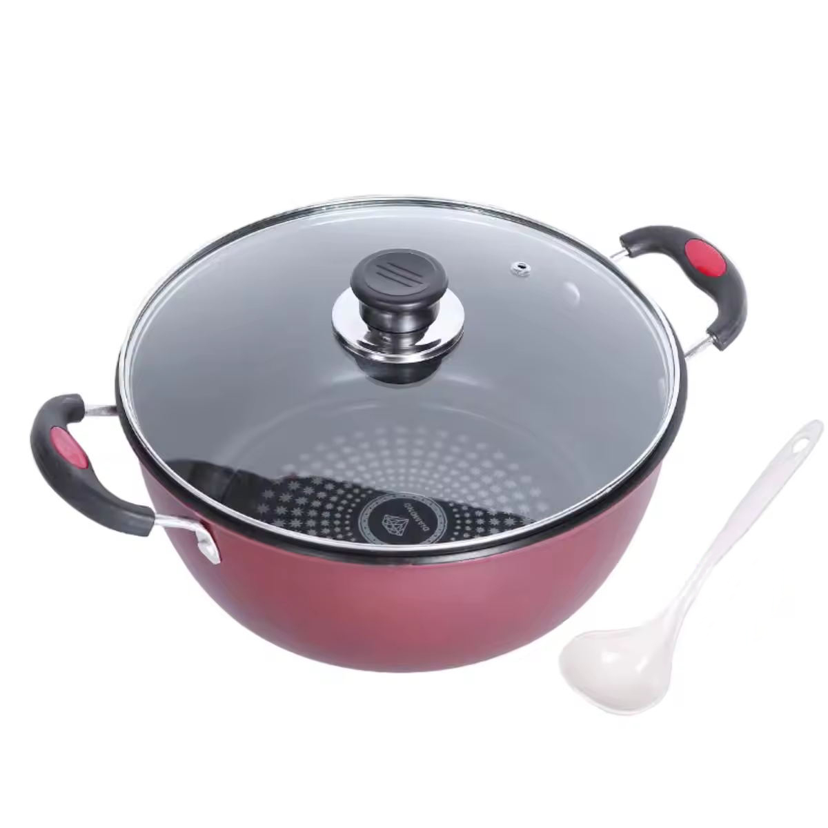 Double Ears Ceramic Soup Pot na Home Health Coating Non-stick Cooking Casserole Stockpot