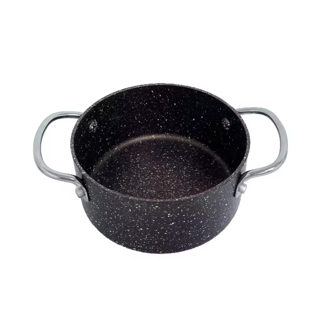 Multipurpose Small Soup Pots Cookware Set Aluminum Kitchen Milk Pan Non Stick Granite Coating Saucepan na Walang Takip