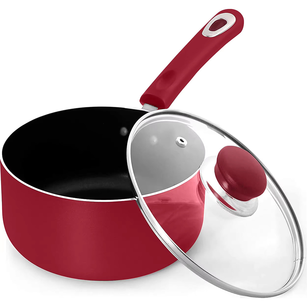 18cm 20cm 22cm 24cm 26cm Custom na Sukat ng Logo Nonstick Milk Sauce Pot Pan na may Takip