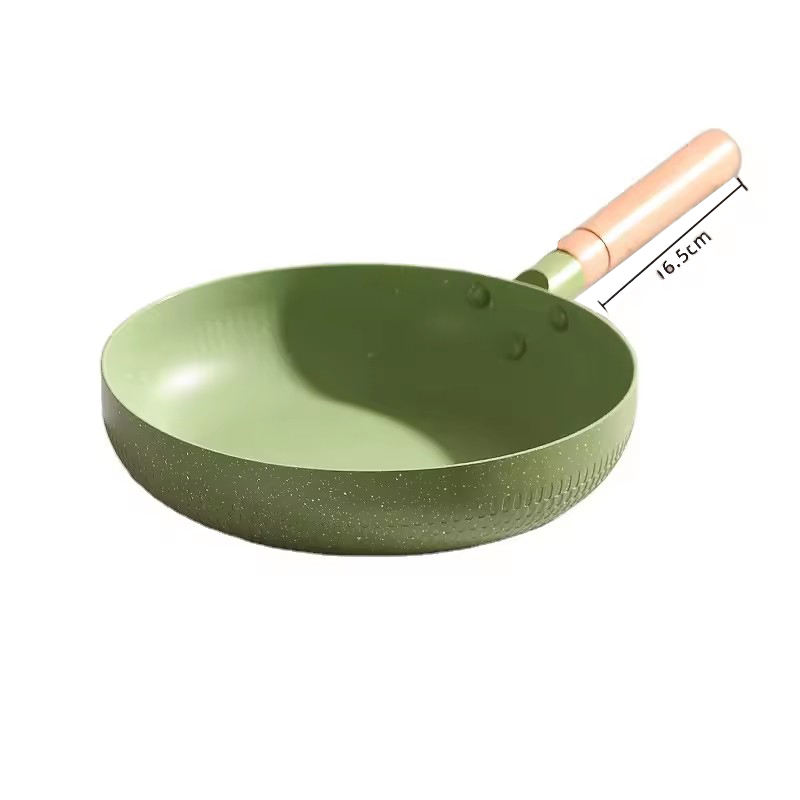 Eco friendly 24cm 26cm 28cm 30cm customized na logo non-stick aluminum fry chef pan